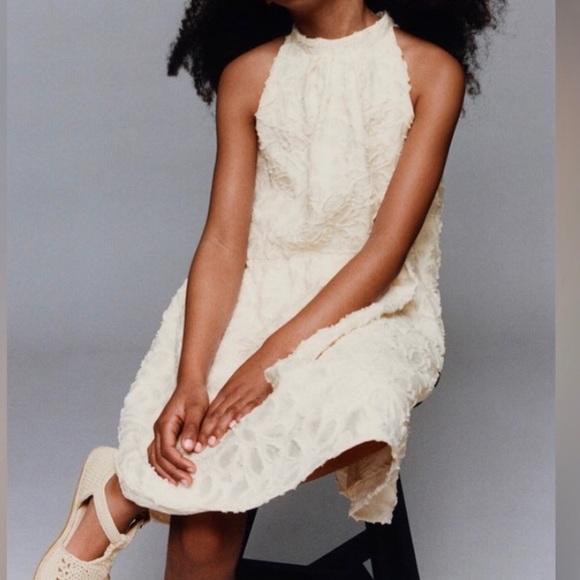 Zara feather halter dress - Picture 1 of 6